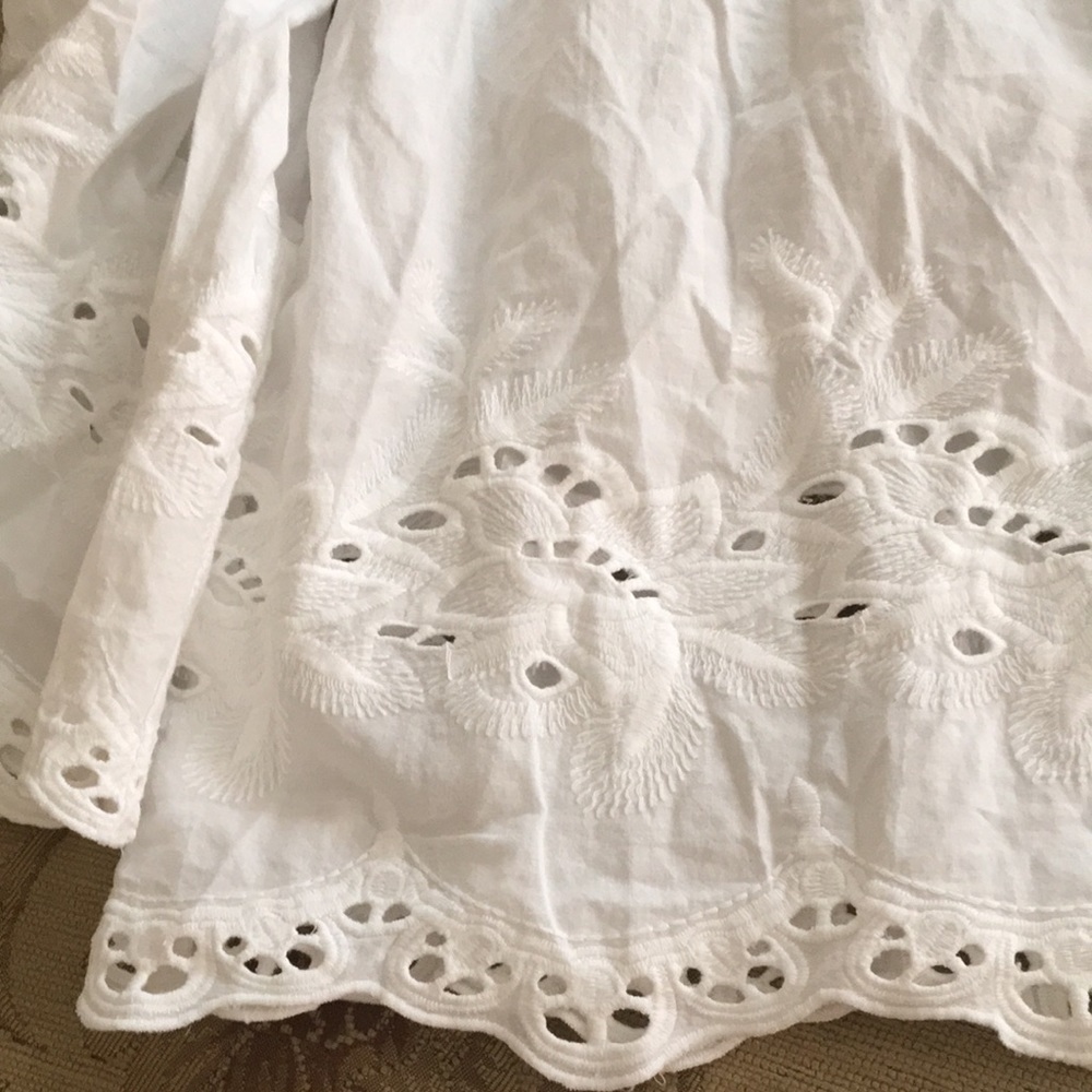 H & M White Lacey Blouse Coverup - Picture 12 of 12